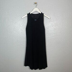 SHEBIRD Women 4 M Black Tunic Tank Bra Dress Built in Bra Padded Minimalist